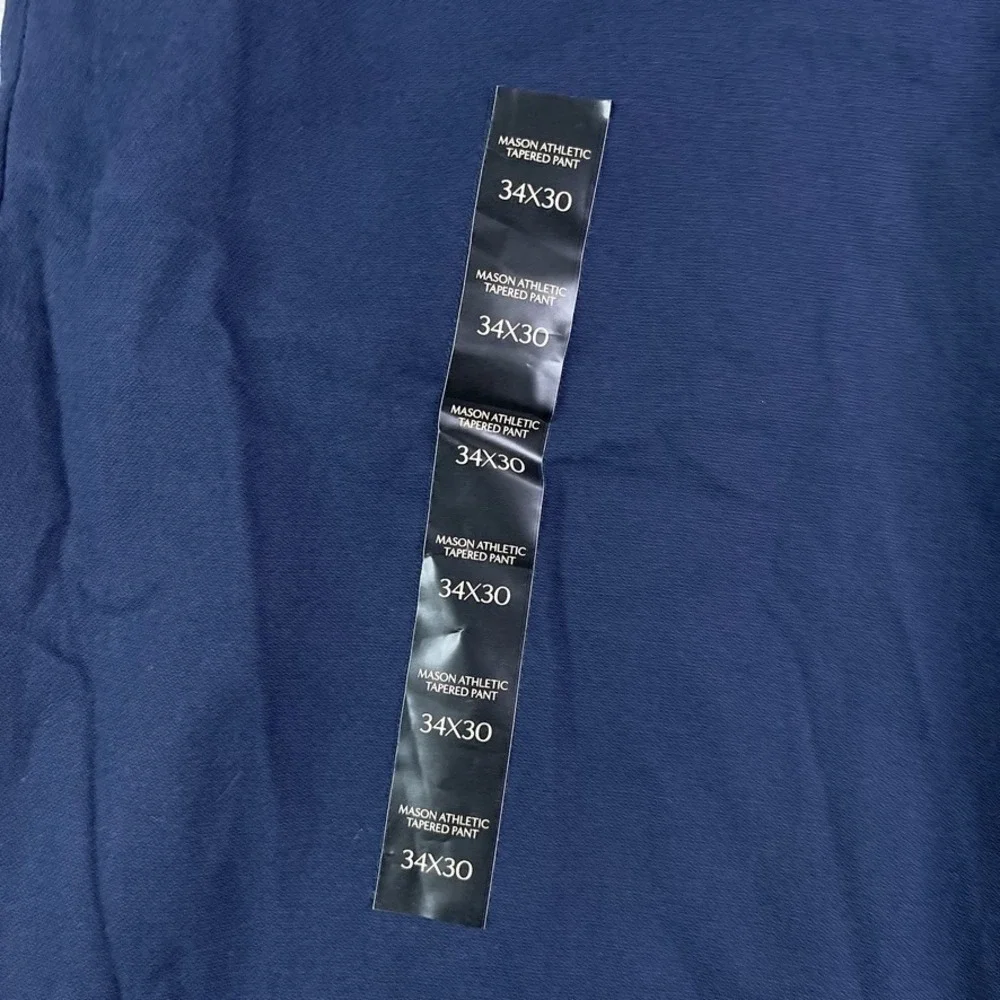 NEW Banana‎ Republic Pants Mens 34x30 Blue Mason Athletic Tapered Elastic Waist